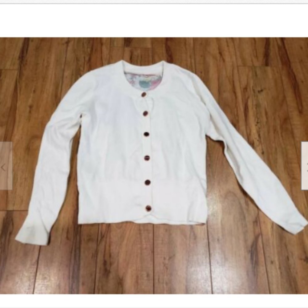 Baker by Ted Baker Off White Floral Sweater L